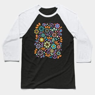 Retro Hippie Vintage Design Baseball T-Shirt